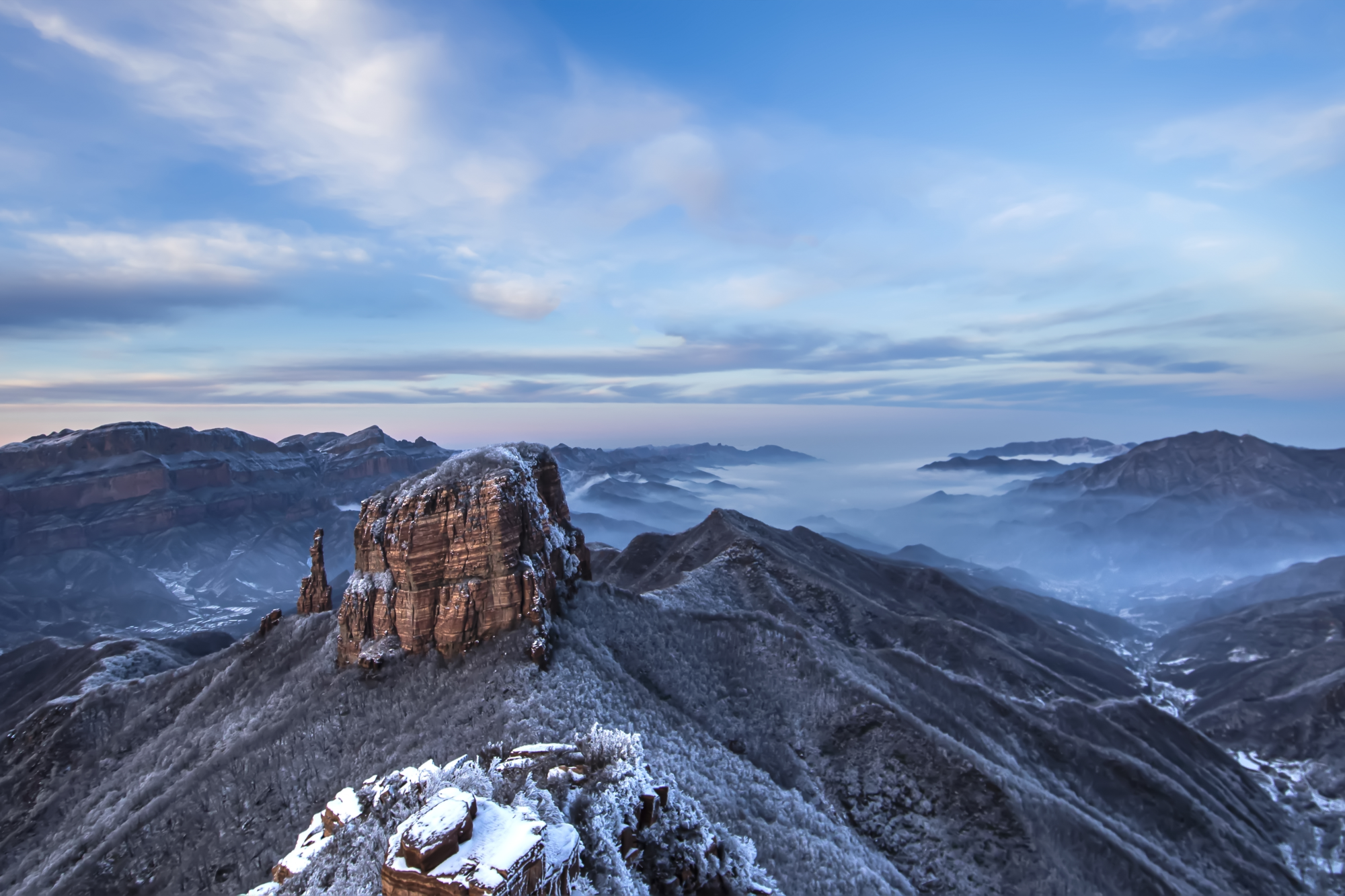 盛世美颜！预计嶂石岩将有绝美雪景出现！