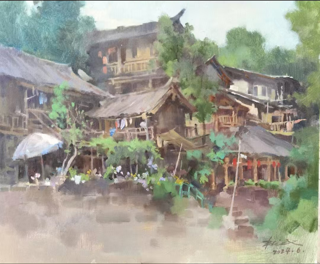  方小油画