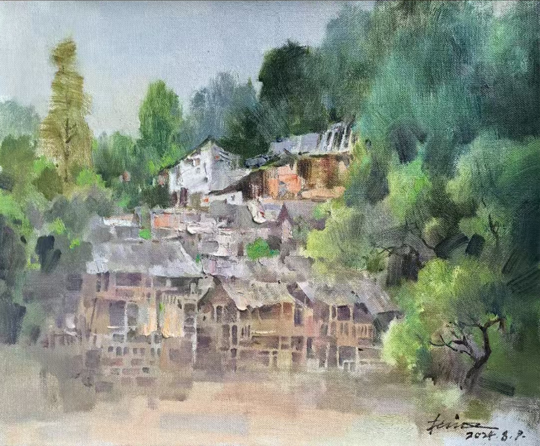  方小油画