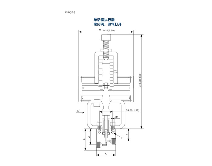 常闭三通气控阀