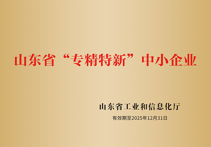 山東省“專精特新”中小企業(yè)